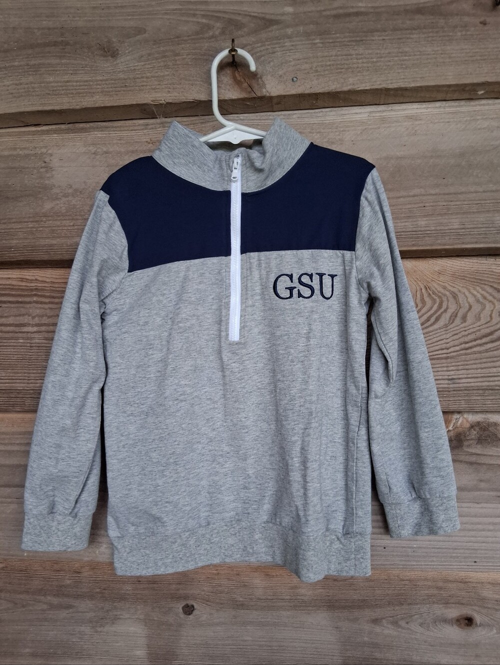 GSU Georgia Southern Kids Color Block 1/4 Zip Pullover Hail Southern Back